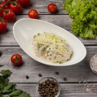 Форшмак из малосольной сельди с яблоком