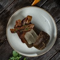 Суп-пюре из белых грибов на тёмном пиве