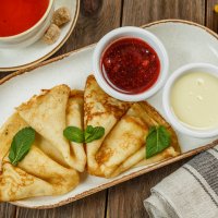 Блинчики кружевные с наполнителем